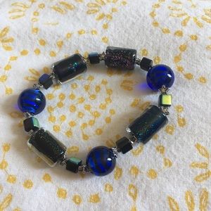 Blue crystal bracelet